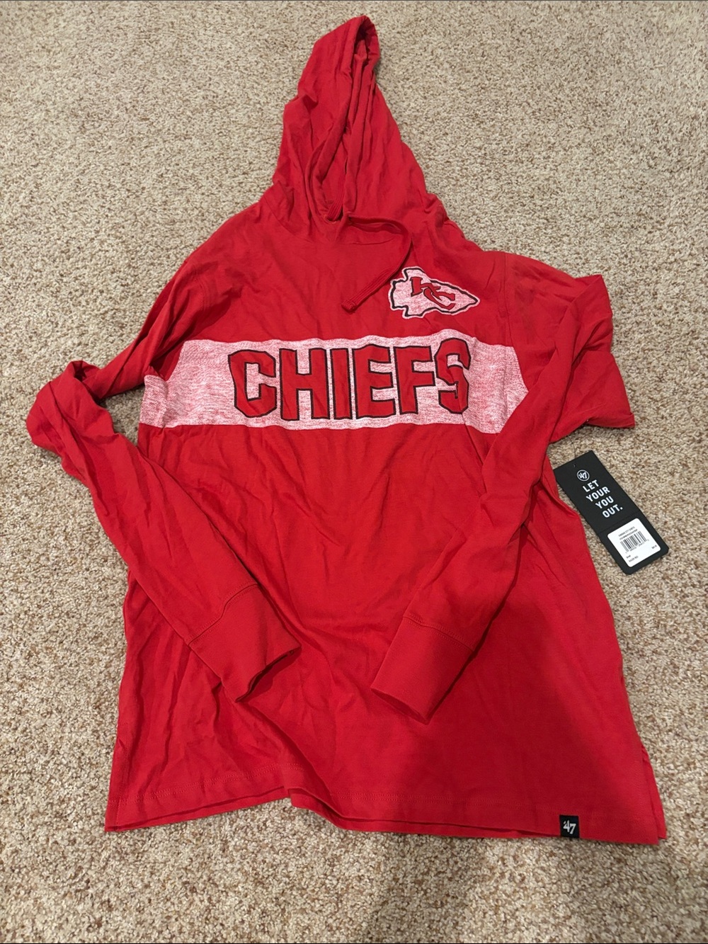 NFL Red Chiefs Long Sleeve Hooded Tee